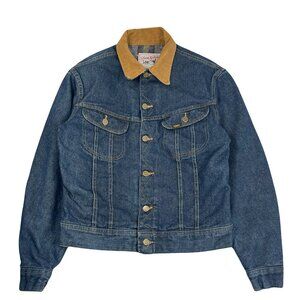 1980's Lee Storm Rider Dark Wash Denim Jacket M